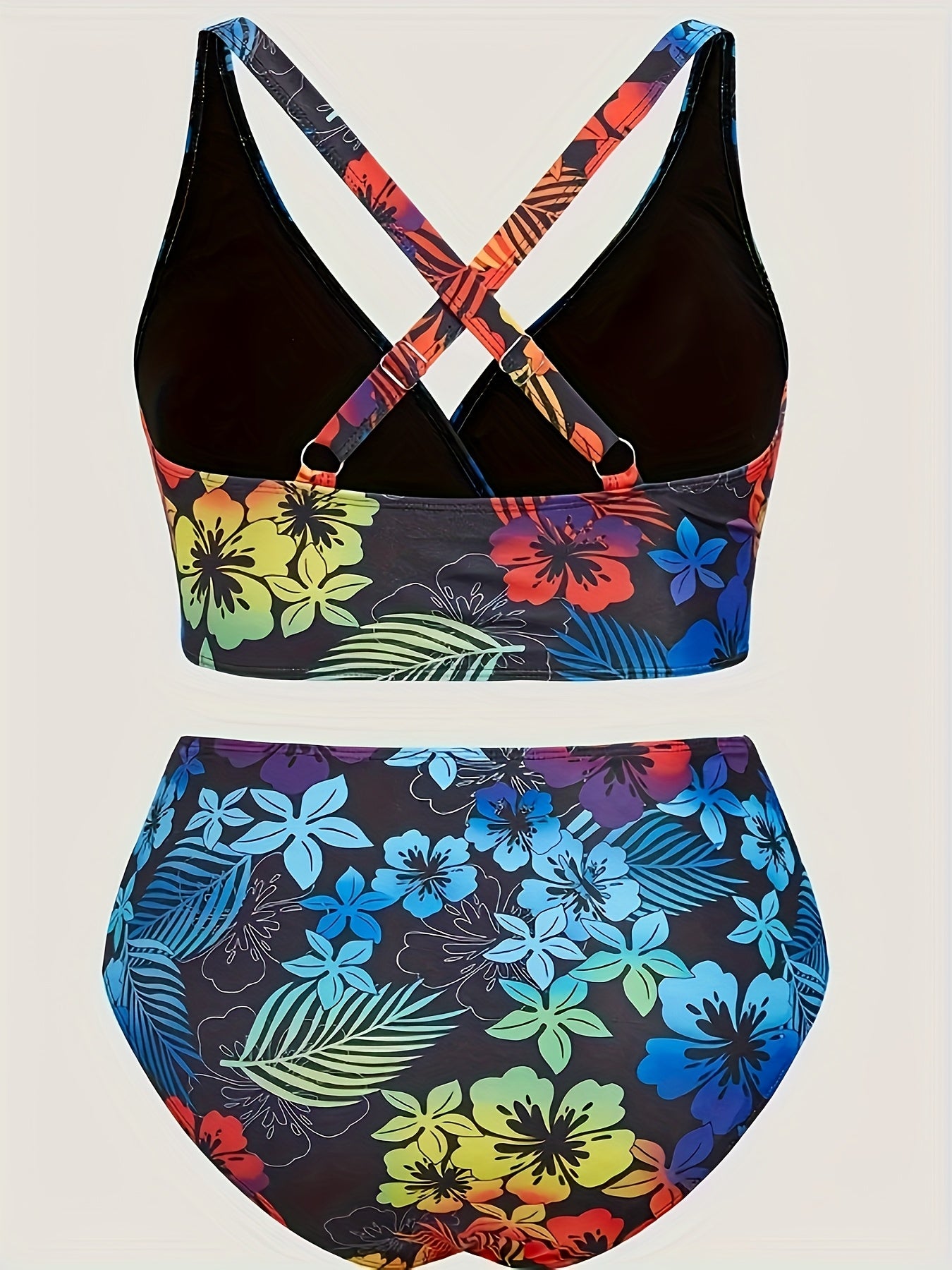 New European And American Plus Size Women's Split Fashion Bikini Sexy Beach Swimsuit Swimsuit