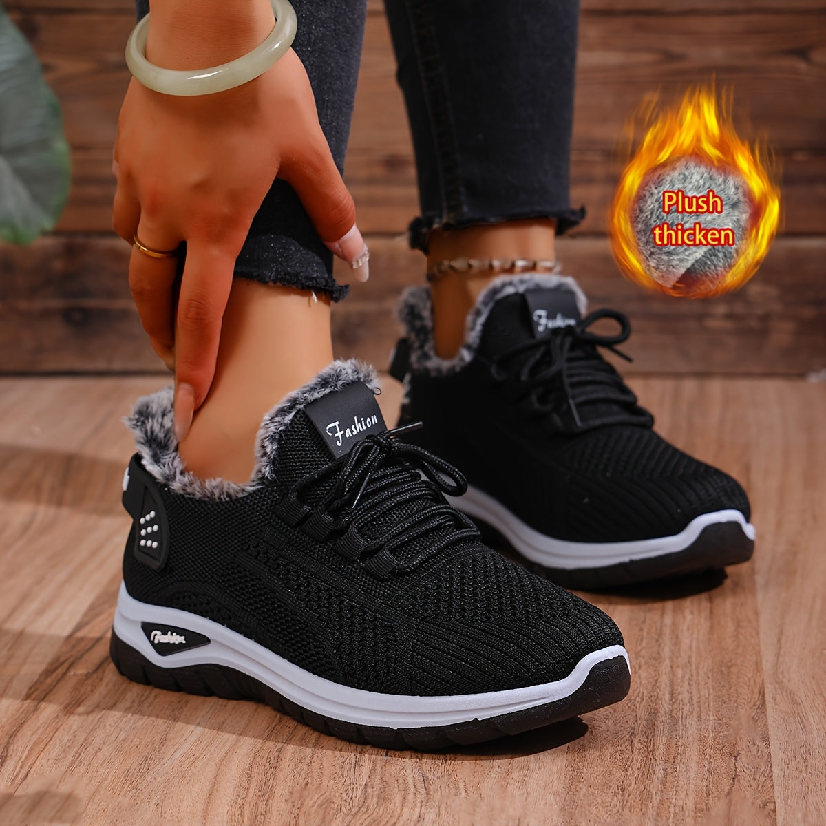 Women'S Plush Fleece-Lined Winter Boots - Lightweight Warm Round-Toe Ankle Boots with Lace-Up Closure, Turquoise & Faux Cover Upper, Winter Boots For Women, Winter Footwear, Stylish Winter Wear, Comfortable Winter Wear