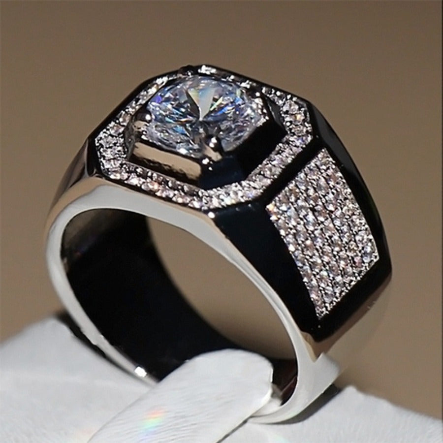 1pc Fashionable Exquisite Ring Retro Creative Square Ring Women's and Men's Rings Daily Claim My Gift Birthday Gifts Anniversary Gifts Mother's Day Gifts Christmas Gifts