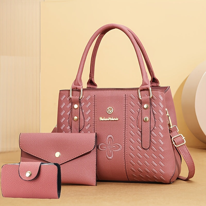 Women'S Handbag, Holiday Gift Bag, Crossbody Bag, Tote Bag, Phone Bag, Multi-Piece Set, High-End Niche Design, Fashionable, New Arrival, Suitable for Travel, Shopping, And Daily Use, Can Be Used As Christmas Or Thanksgiving G