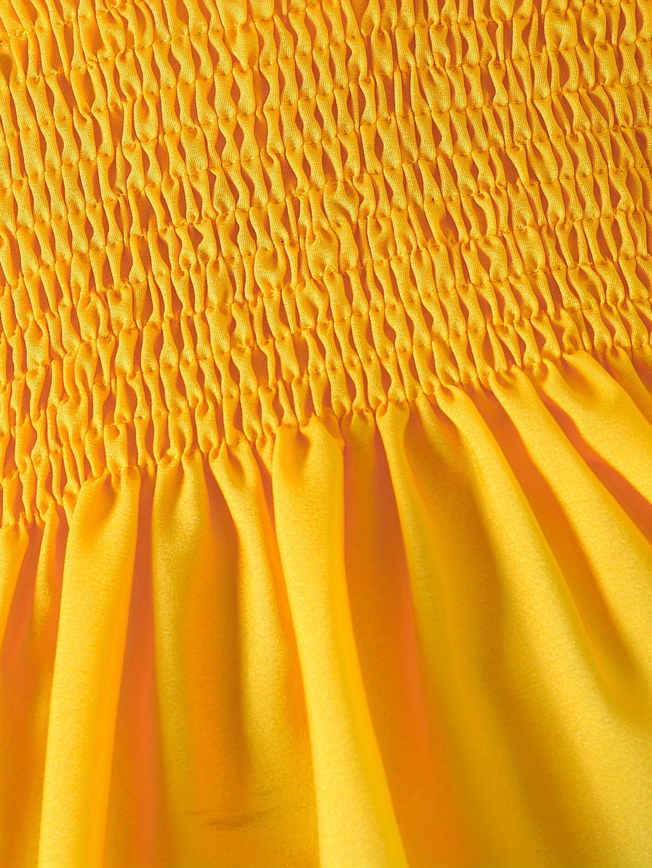[Sunflower | Girls] Gradient Color Sunflower Princess Dress | Toddler Girls Shirred Cami Frill Trim | For Party Beach Vacation Kids Summer Clothes 4th Of July Outfit
