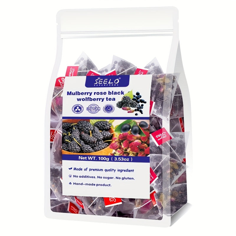[Rose Tea] 25 Bags Rose Black Goji Berry Tea 4g | 100g 3.53oz