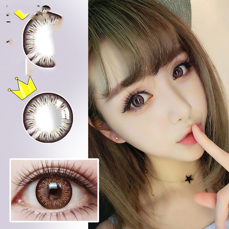 Loli Colorful Fruit Qi Beautiful Pupil Half A Year Throw Girl Contact Lenses