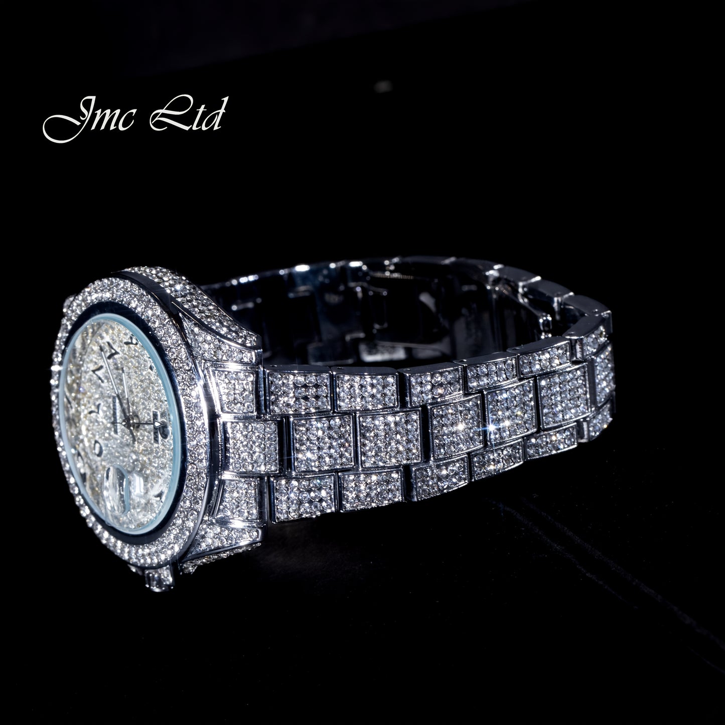 [Fully Diamond-Studded] West Coast Quartz Watch - Fully Diamond-Studded Rhinestone Accessory - Luxury Hip-Hop Style Watch for Men, Perfect for Christmas or Wedding Gifts