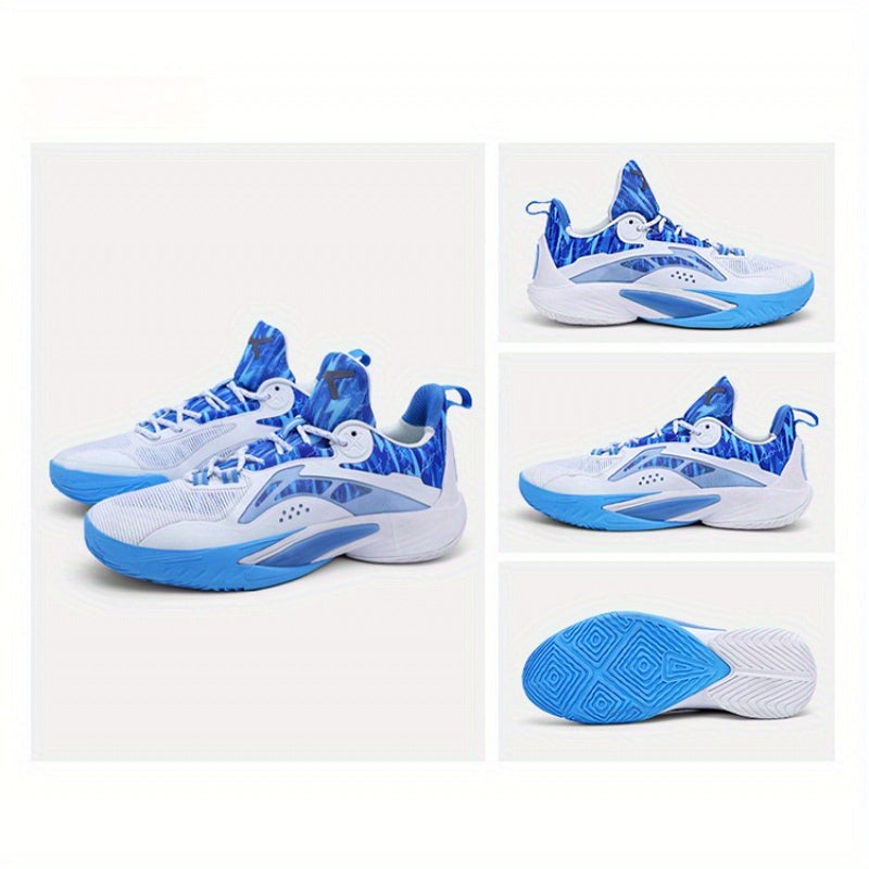 Phantom Cherry Blossom 2025 Men's & Women's Mid-Top Basketball Shoes - Breathable Shock-Absorbing Training Sneakers with Anti-Slip Rubber Sole, Wear-Resistant PU/Fabric Upper for Spring Summer Sports, High Top Sneakers, Shock