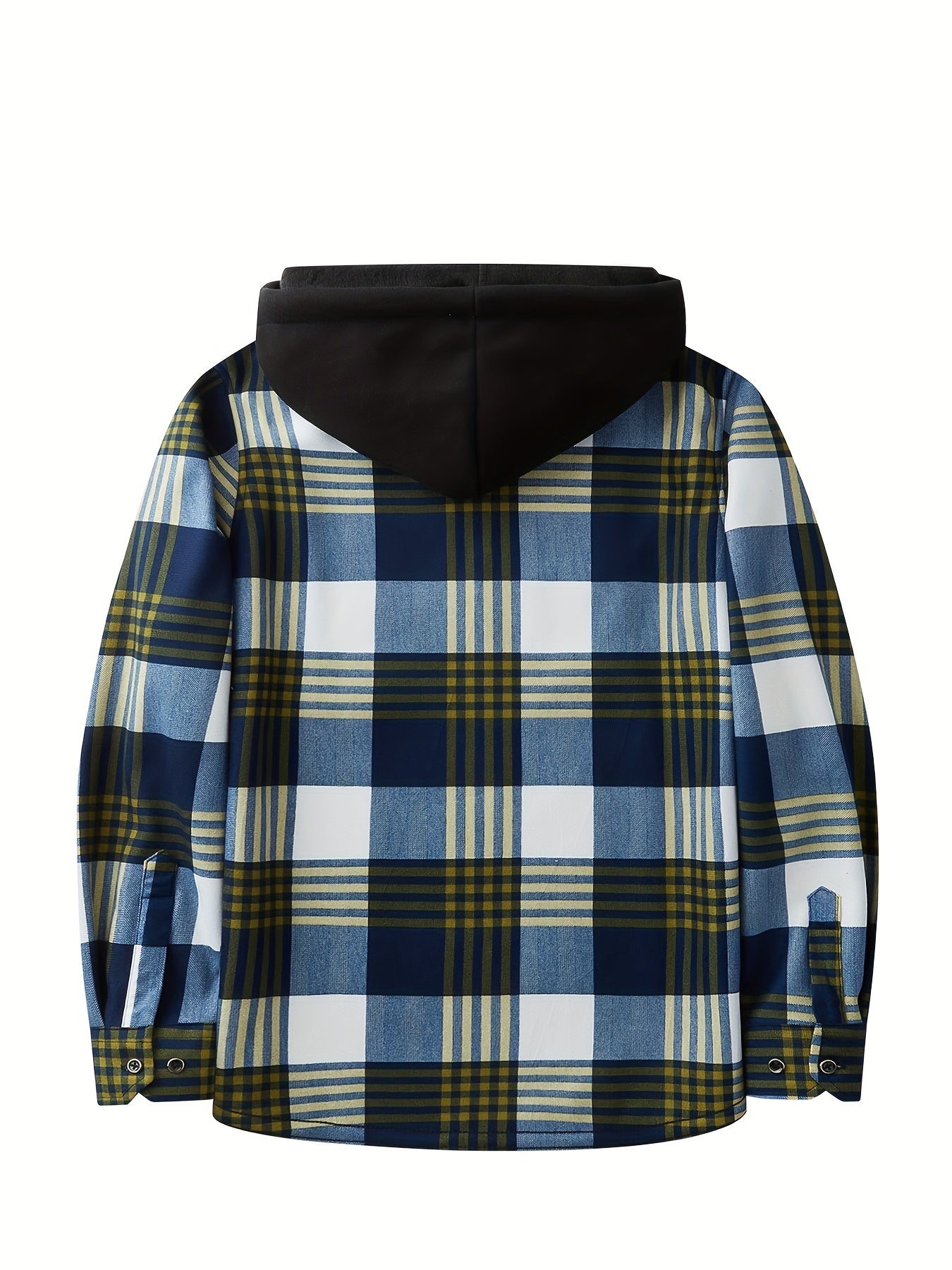 Teens Flannel Shirt - Fleece Lined Hooded Plaid Shirt for Baggy and Oversized - warm Winter Jacket - Christmas Halloween Gift, for Teenager