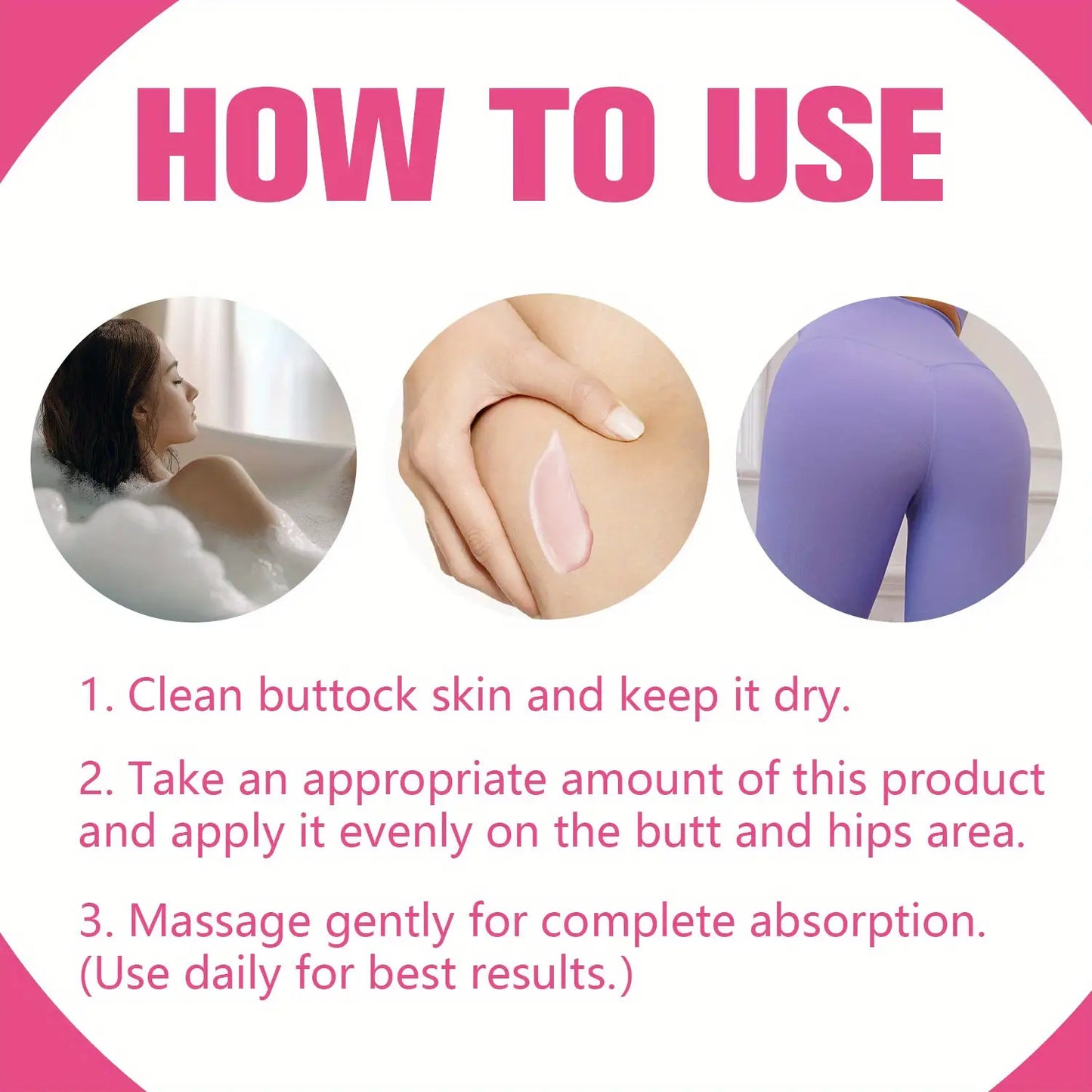 Tightens, Lifts, Shaping Light Beige, 100G Buttocks Tightening Cream - Visible Firming & Butt Lift, Fragrance-Free, Non-Irritating, for All Light Beige Types, Butt Lifting Cream, Sleek Packaging, Body Care, Body Firming Cream