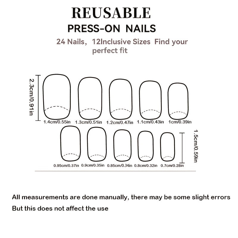 French-Style Gradient Press-On Nails with Blue Flowers & Orange Ombre - Square Medium Length Detachable Nail Extensions Suitable for Women Daily Wear, Parties, Weddings, Prom - Easy Application & Durable Glossy