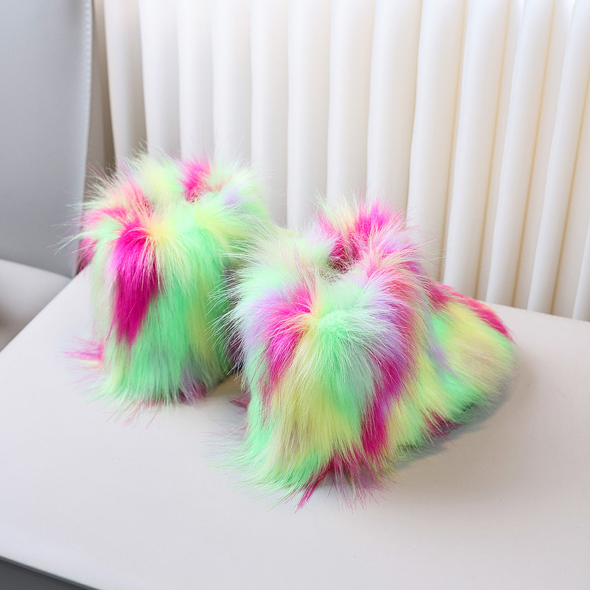 Girls' Winter Boots with Tassel - Slip-On Closure, Non-Slip Rubber Sole, Warm Mid-Calf Boots for Snow, Hiking