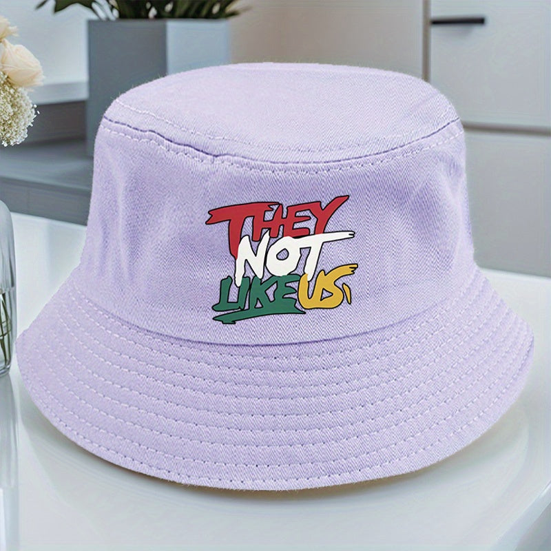 THEY NOT LIKEUS Graphic Print Bucket Hat - Lightweight Adjustable Snapback, All-Season Casual Outdoor Hat with Multi-Color Options, Machine Washable