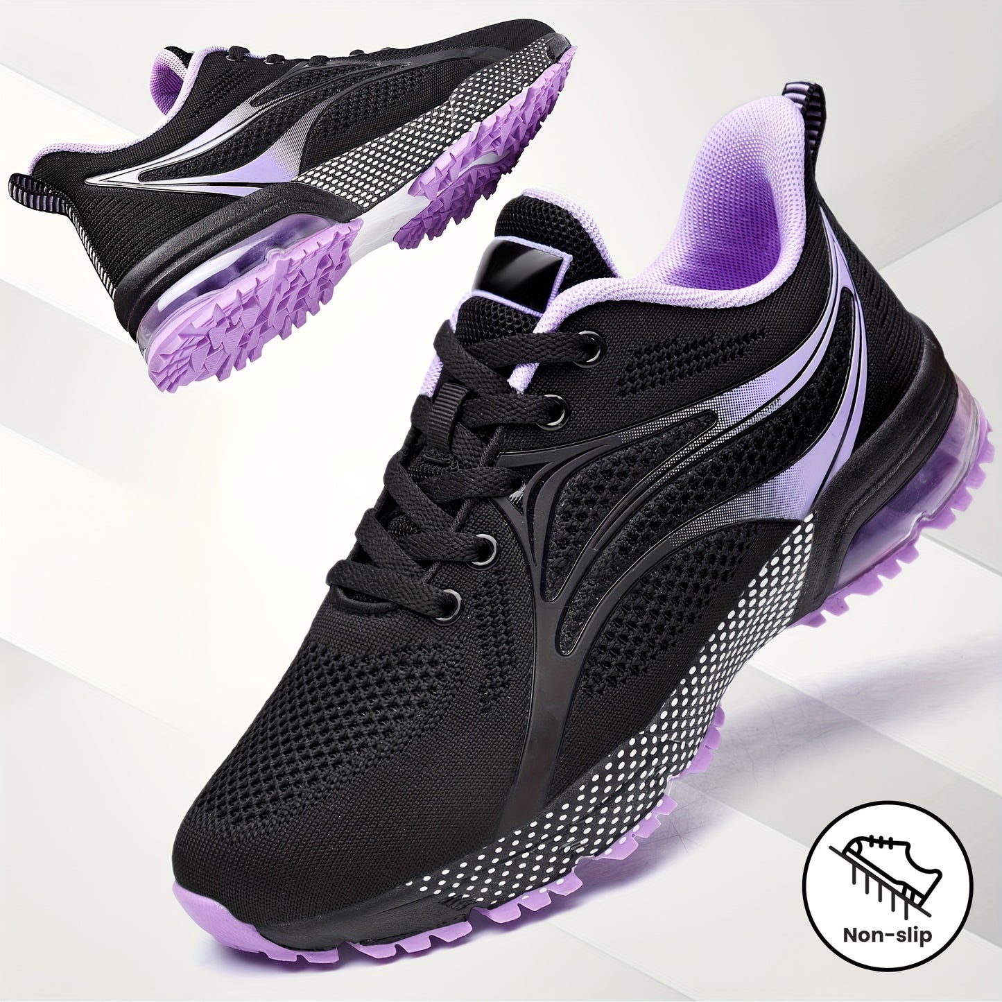 Womens Air Running Shoes Non Slip Womens Tennis Shoes Womens Walking Shoes Mesh Air Cushion Sneakers For Gym Workout Sports