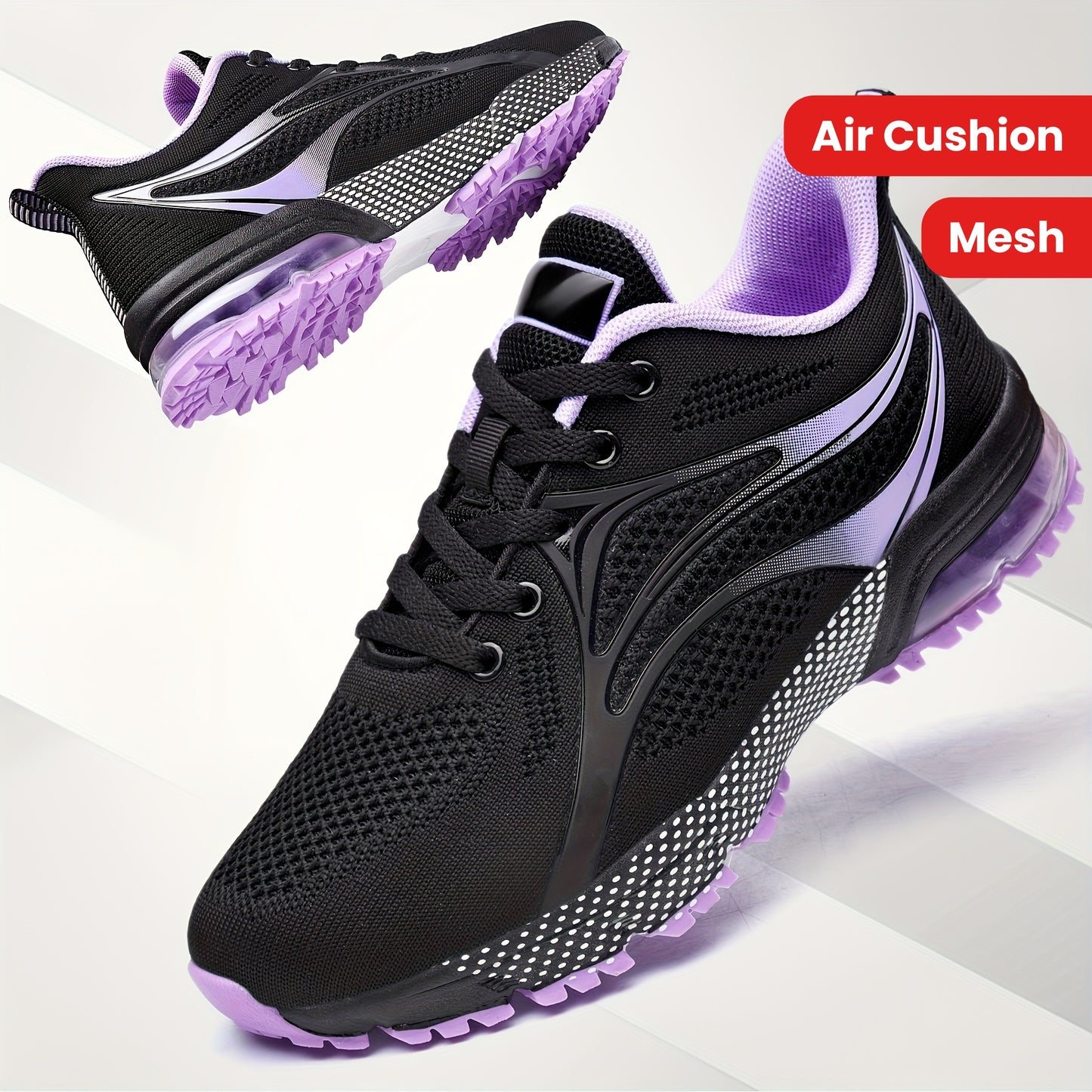 Womens Air Running Shoes Non Slip Womens Tennis Shoes Womens Walking Shoes Mesh Air Cushion Sneakers For Gym Workout Sports