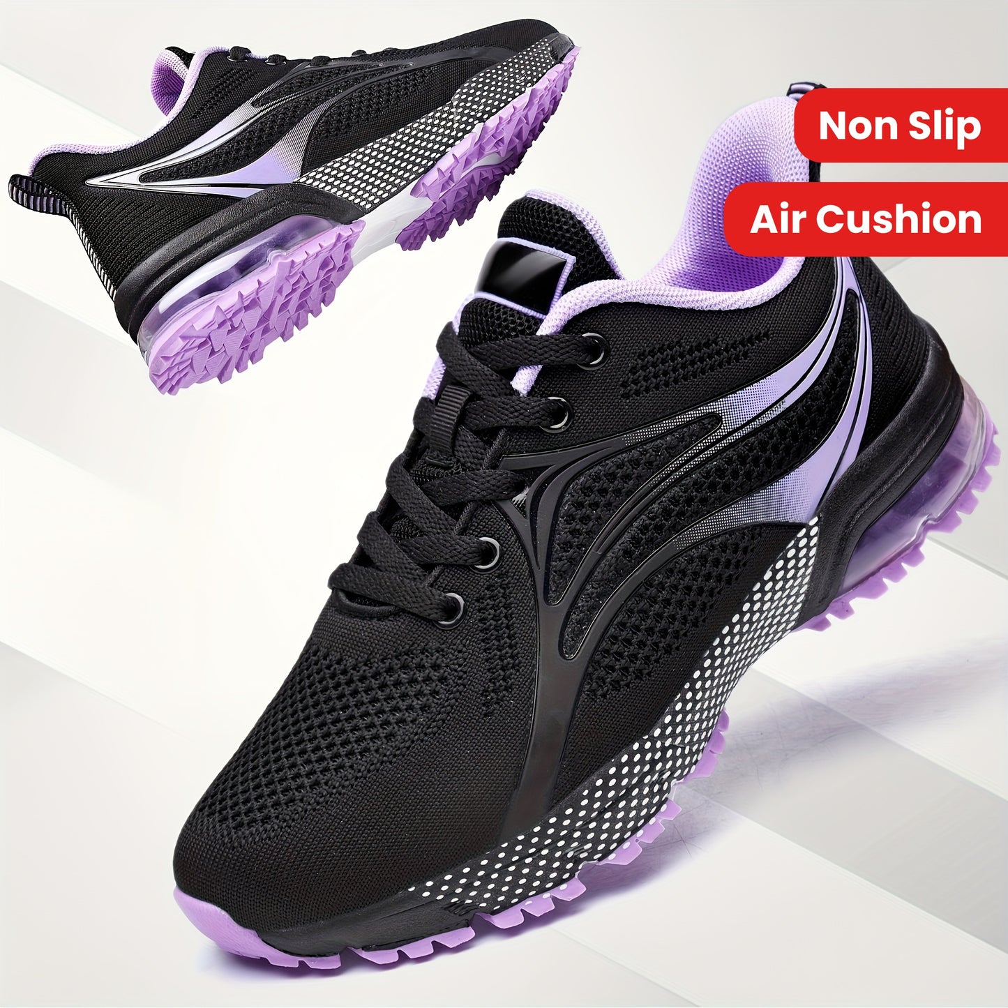 Womens Air Running Shoes Non Slip Womens Tennis Shoes Womens Walking Shoes Mesh Air Cushion Sneakers For Gym Workout Sports