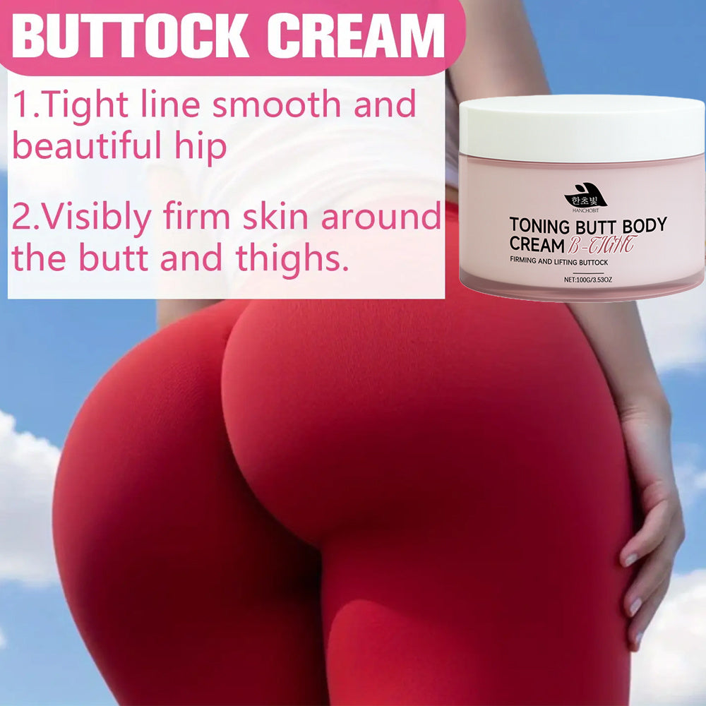 Tightens, Lifts, Shaping Light Beige, 100G Buttocks Tightening Cream - Visible Firming & Butt Lift, Fragrance-Free, Non-Irritating, for All Light Beige Types, Butt Lifting Cream, Sleek Packaging, Body Care, Body Firming Cream