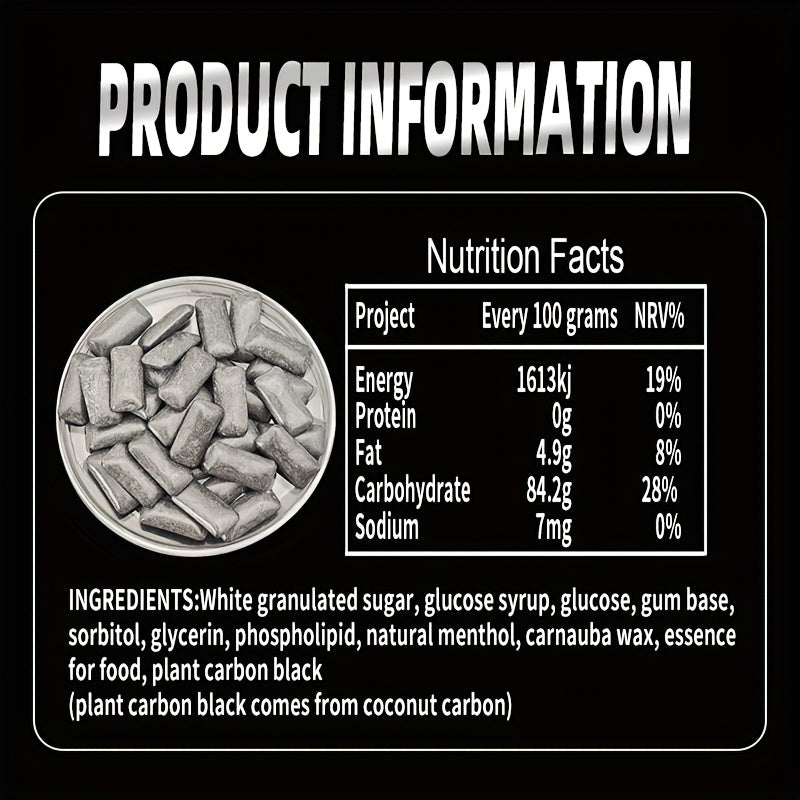 Gum, Bubble Gum, Coconut Shell, Carbon Cleaning Candy, Coconut Carbon Sugar, Teeth Cleaning, Fresh Breath, Peppermint Candy, Food Snacks, Casual Food, Dating, Office, Driving, Meeting Essential Cheap Itemsviral Candycheap Sna