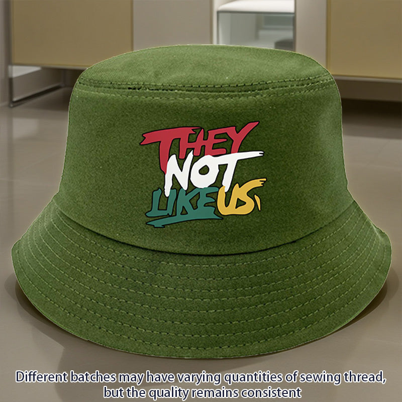 THEY NOT LIKEUS Graphic Print Bucket Hat - Lightweight Adjustable Snapback, All-Season Casual Outdoor Hat with Multi-Color Options, Machine Washable