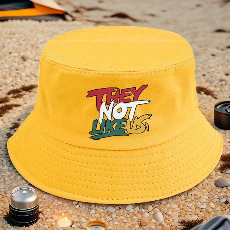 THEY NOT LIKEUS Graphic Print Bucket Hat - Lightweight Adjustable Snapback, All-Season Casual Outdoor Hat with Multi-Color Options, Machine Washable