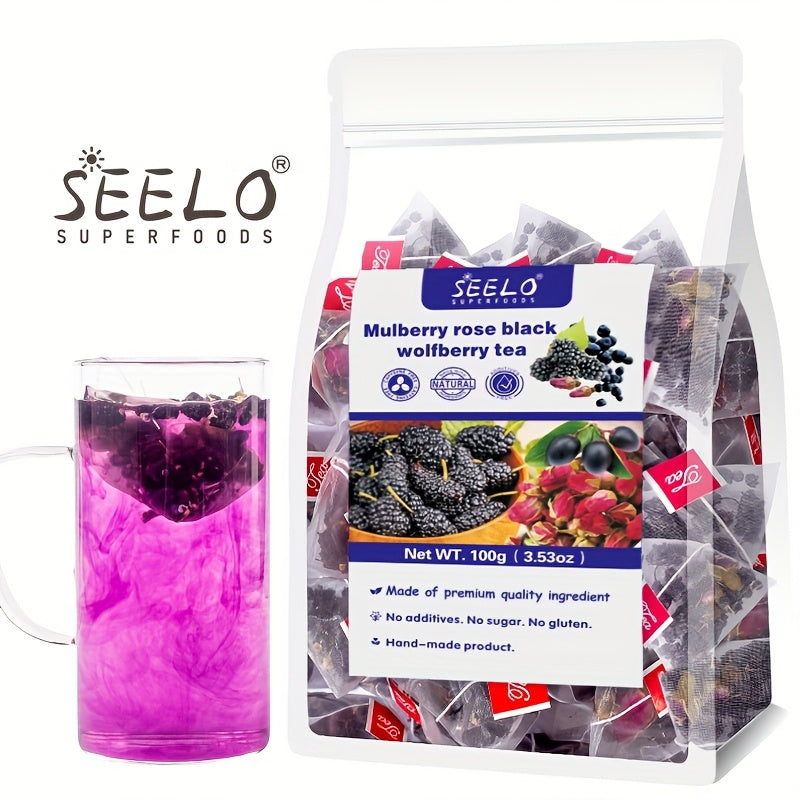 [Rose Tea] 25 Bags Rose Black Goji Berry Tea 4g | 100g 3.53oz
