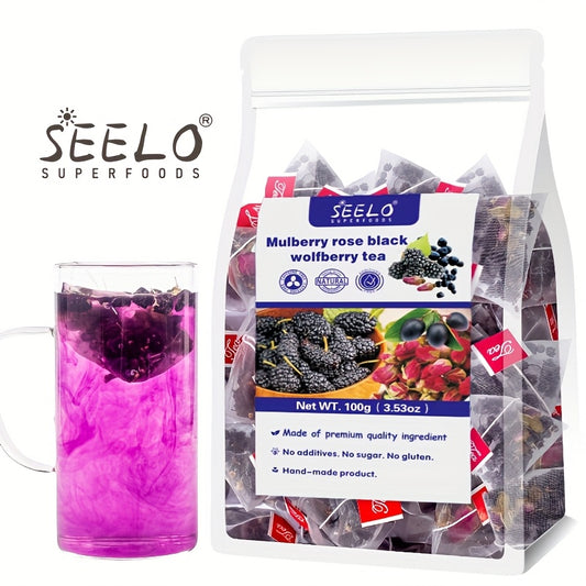 [Rose Tea] 25 Bags Rose Black Goji Berry Tea 4g | 100g 3.53oz