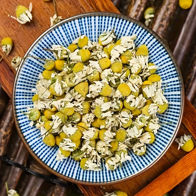 Chamomile, 100g/3.52oz, Dried Chamomile Tea Loose Leaf, Edible Culinary Chamomile Herb, Suitable for Drinking and Cooking, 3.5 Bulk Kraft Paper Packaging, Resealable, Herbal Tea