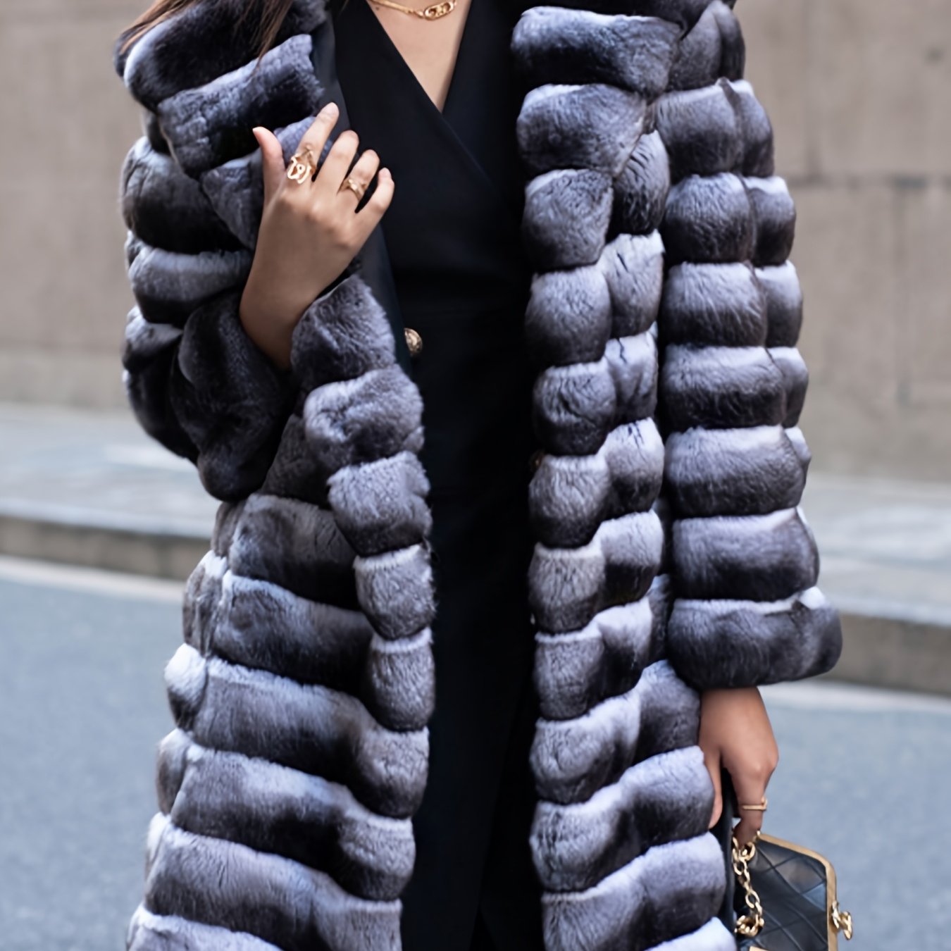 Women'S & Men'S Thick Warm Faux Fur Hooded Coat - Heavy-Duty Winter Jacket with Plush Lining, Full-Zip Closure, Medium-Long Length, Soft Faux Fur Exterior, Casual Outdoor Winter Coat for Men & Women, Warm Winter Coat for Cold