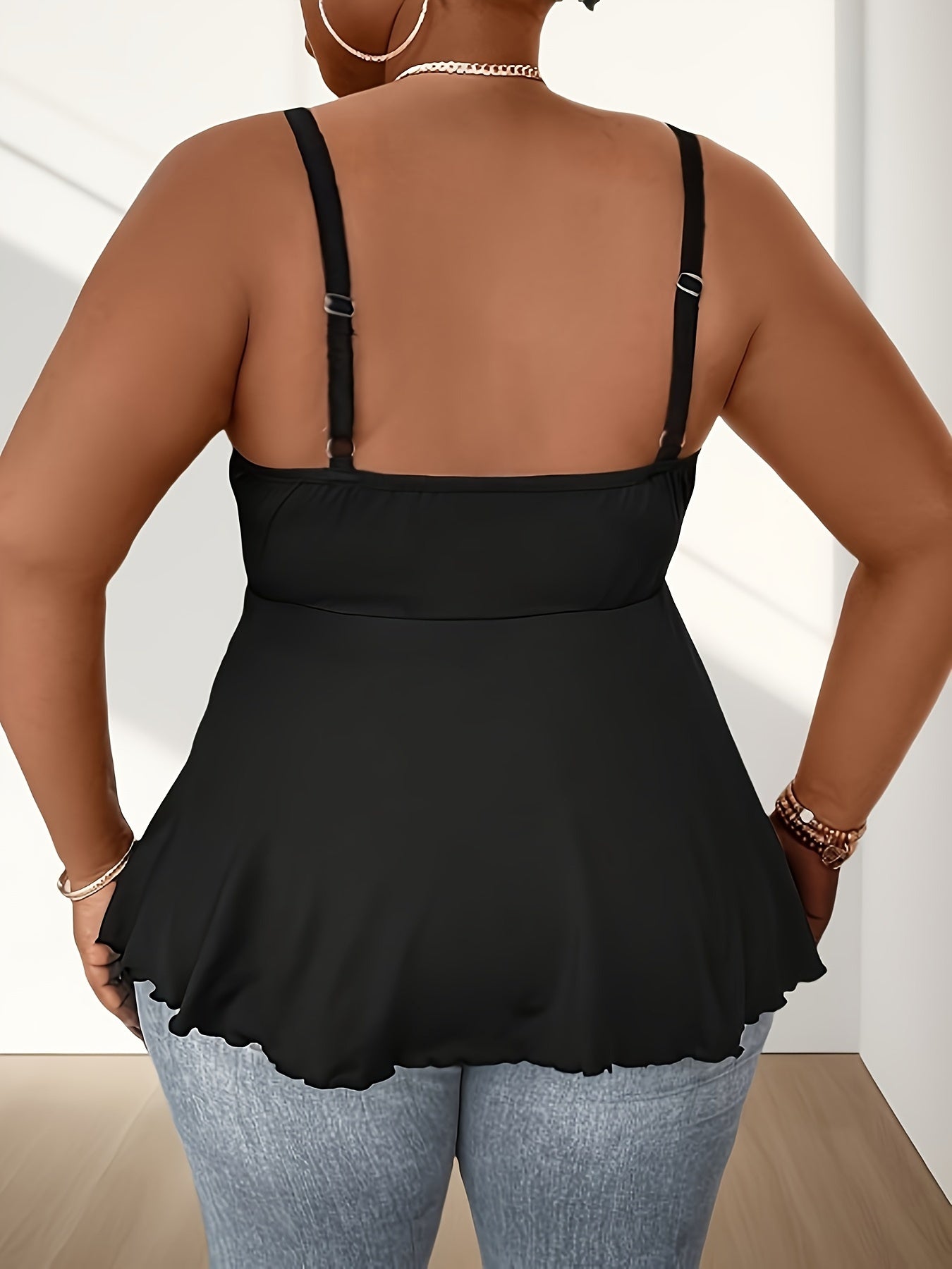 Plus Size, Plus Size Womens Sexy Strappy Square Neck Vest Tank Shirt Cami Party Top Blouse Oversized