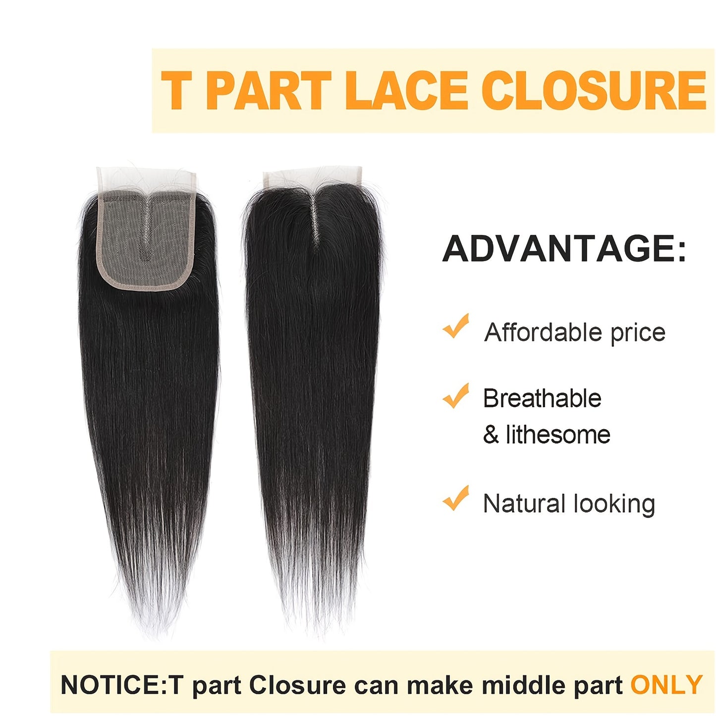 4 Bundles 12 Inch Straight Human Hair Weave with 4x4 Free Part Lace Closure - Natural Black Color, 100% Human Hair Extensions for Women, All Ethnicities, Versatile Hair Styling | Natural Hairline | Human Hair Bundle