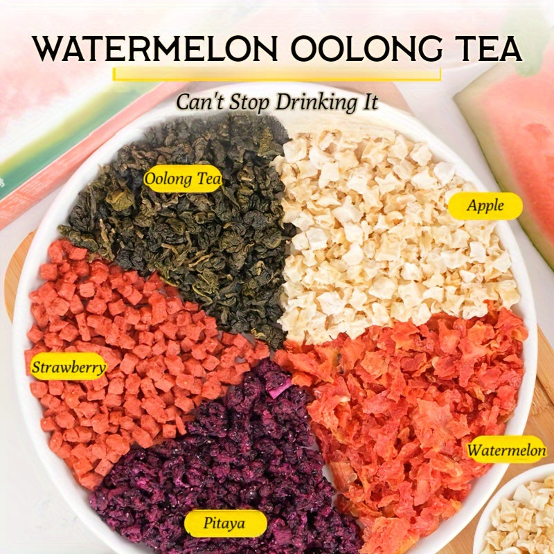SIVANDETEA 8.82oz/250g (5g*50 Packs) Ice Shake Watermelon Oolong Tea Bags, Deliciously Fruity Flavor, And, Watermelon Herbal Iced Tea, Premium Quality Ingredients, No Additives, Easter Gifts, Easter Treats