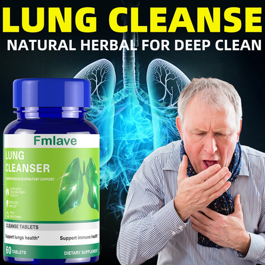 Lung Cleanse & Liver Cleanse Supplement, Natural Herbal Ingredients For Immune Support, 120 Tablets