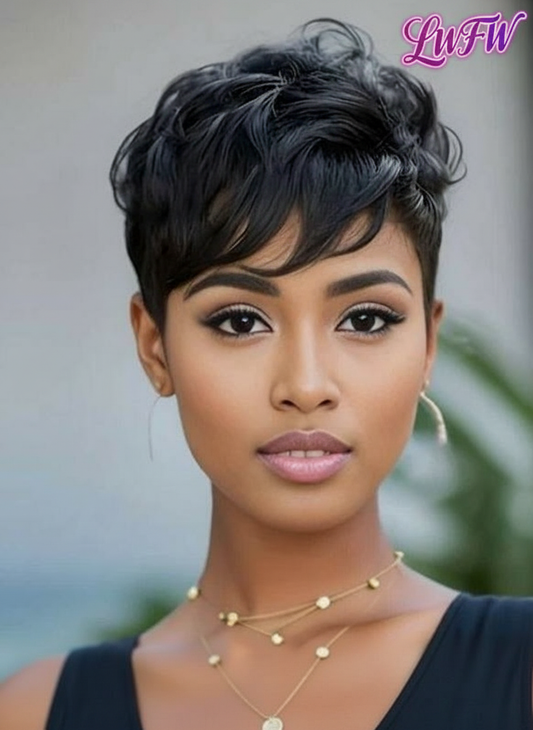 Pixie Cut Wig Human Hair Short Pixie Cut Wig for Black Women Human Hair Wig