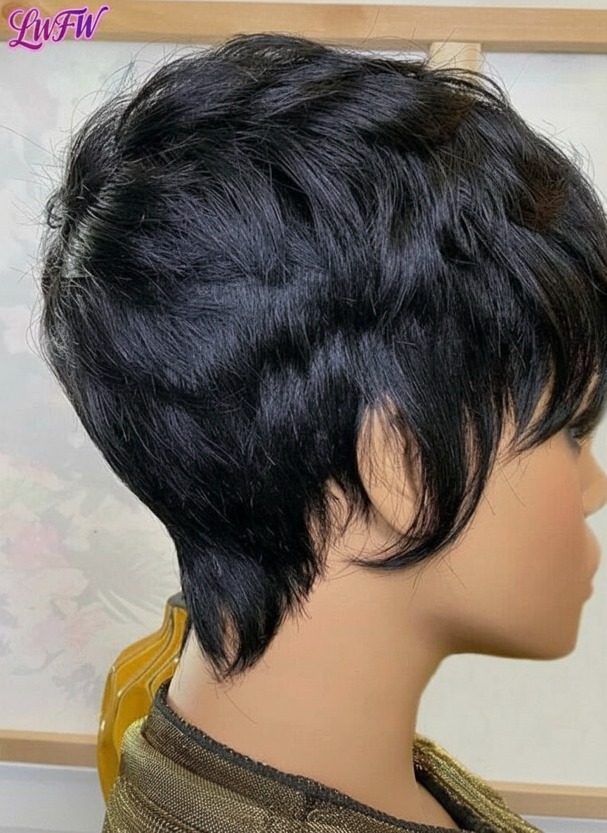 Pixie Cut Wig Human Hair Short Pixie Cut Wig for Black Women Human Hair Wig
