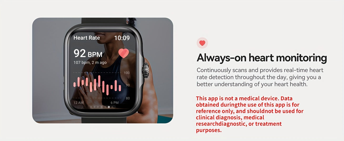 [GPS Smart Watch, 100+ Sports Modes] 100+ Sports Modes GPS Smart Watch - High Quality Outdoor Fitness Activity Tracker - Pedometer, Step count, Mileage, Calorie, Sedentary reminder, Weather, Music Playback control, Watch don'