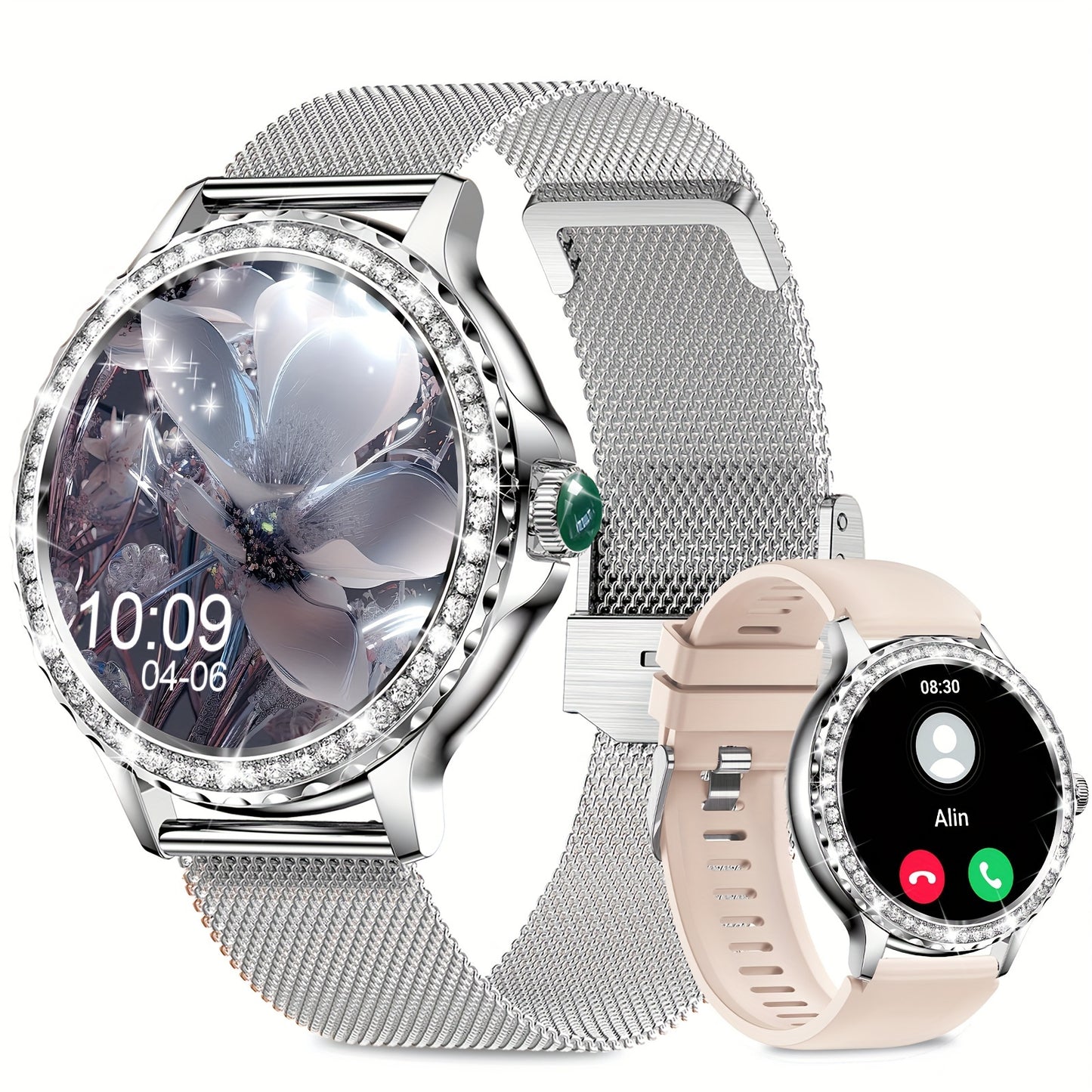 A Smart Watch For Men And Women, Compatible With 100+ Sports Modes/AI Voice Control/sleep Monitor/music Control/thoughtful Alarm Clock/weather Forecast, A Great Gift For Friends