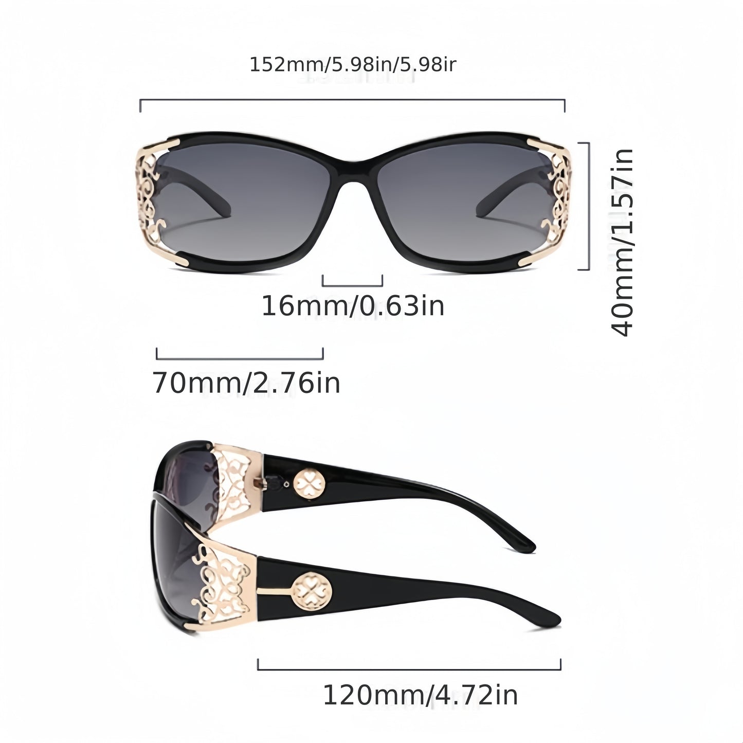 Glasses For Women Hollow Carved Lace Frame Design Ladies Shades Fashion Square Glasses Ladies Driving Shades With Protection