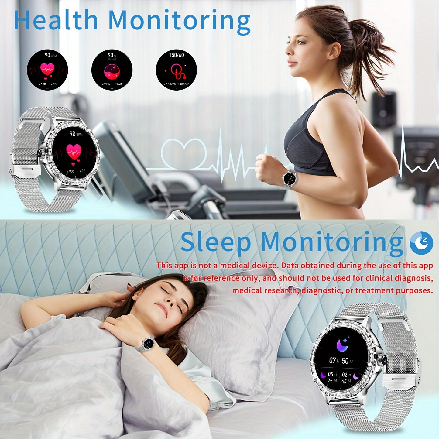 A Smart Watch For Men And Women, Compatible With 100+ Sports Modes/AI Voice Control/sleep Monitor/music Control/thoughtful Alarm Clock/weather Forecast, A Great Gift For Friends
