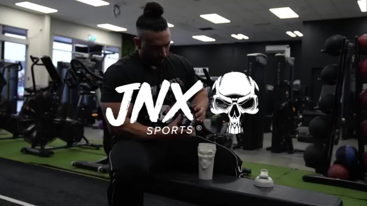 JNX SPORTS The Curse! Pre-Workout Powder - 50 Servings, Boosts Strength & Focus with Caffeine, Beta-Alanine, Creatine & L-Citrulline - Blue Raspberry Flavor