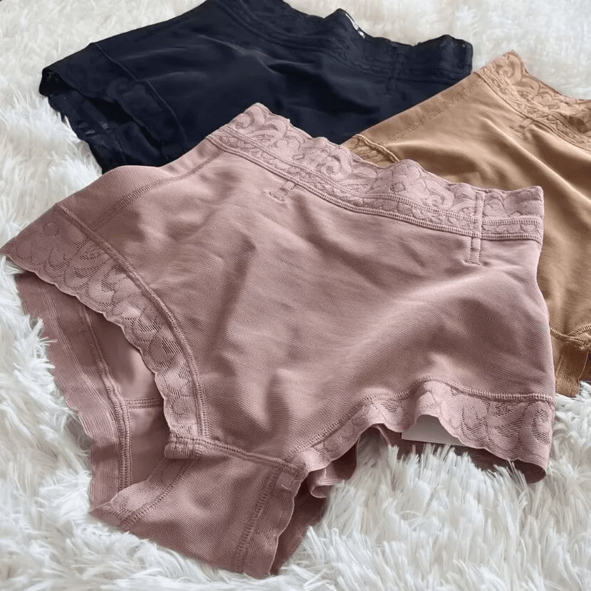 Tummy Control High-Waist Shapewear Panties - Butt Lift, Warmth, Non-See-Through, Nylon/Spandex Blend, Solid Color
