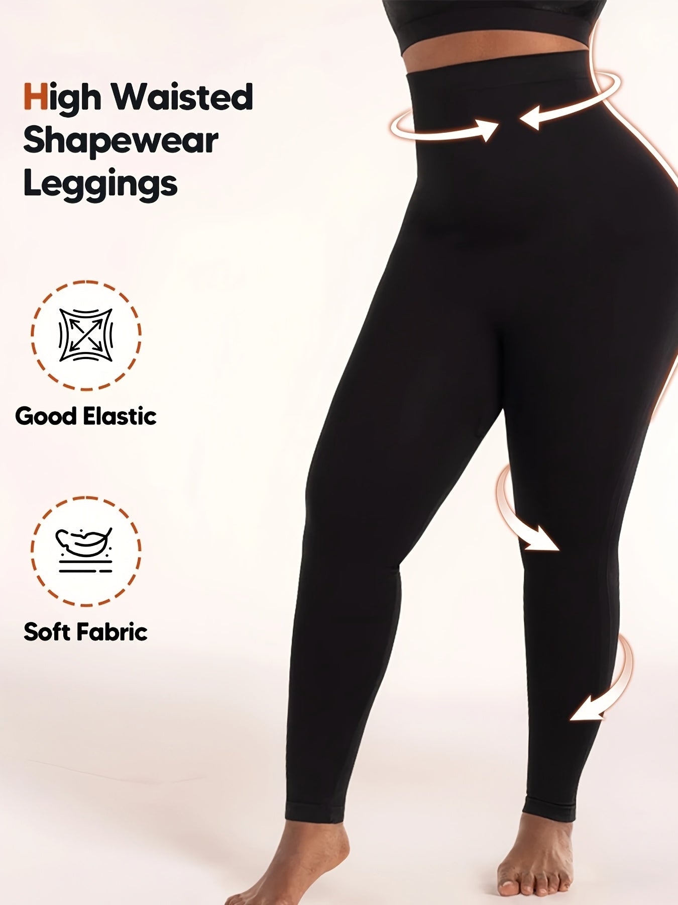 [Butt Lifting Shapewear Pants] High Waist Tummy Control Compression Butt Lifting Long Pants - Winter Autumn Warm Shaping Solid Trousers - Comfy & High Elastic Shapewear