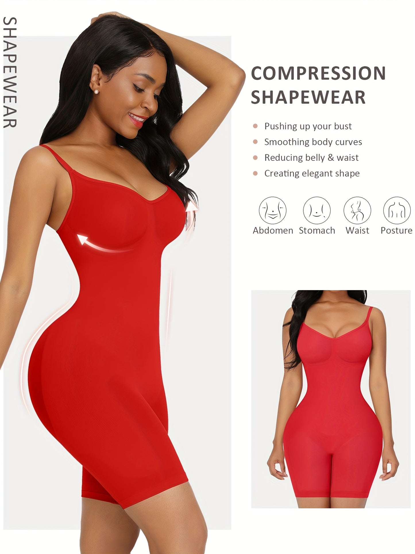 FeelinGirl Shapewear Bodysuit Tummy Control Seamless Sculpting Butt Lifter Body Shaper for Women
