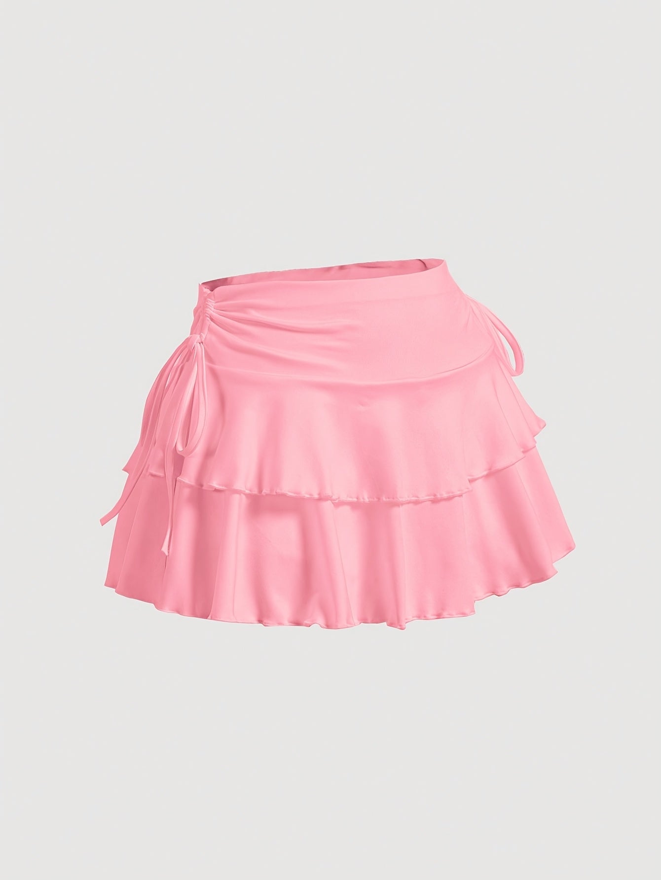 Hot And Popular Casual Elastic Pure Black Skirt For Spring, Summer, And Autumn