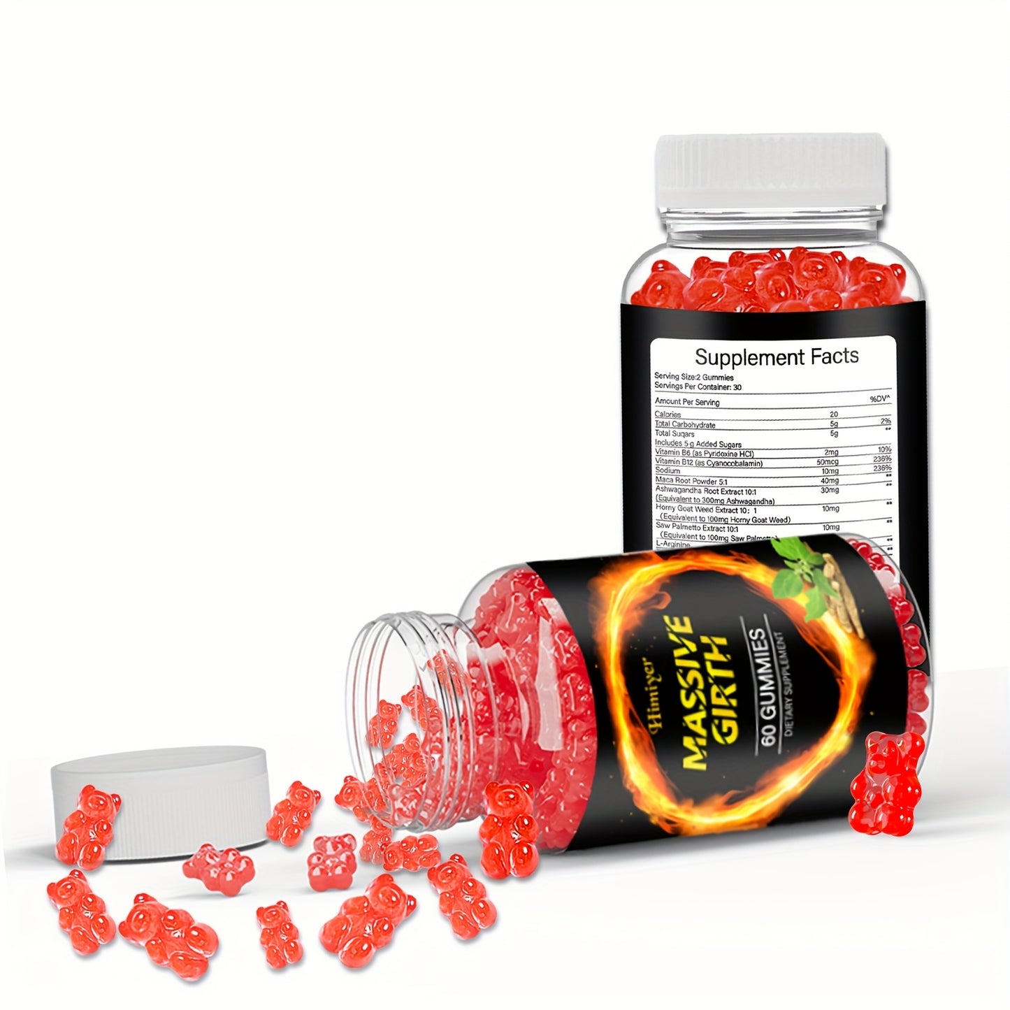 [Natural MASSIVE GIRTH] 60 MASSIVE GIRTH Gummies | Rich In Natural Ingredients, Maca Root, Ashwagandha, Monkey Tail Grass, Saw Palmetto And Multiple Minerals
