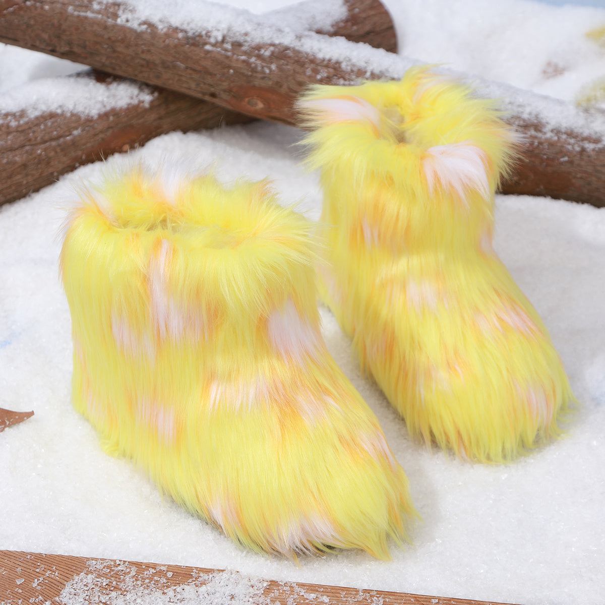 2025 Winter Girls' Outdoor Snow Boots, Multi-Color Tassel Warm Shoes