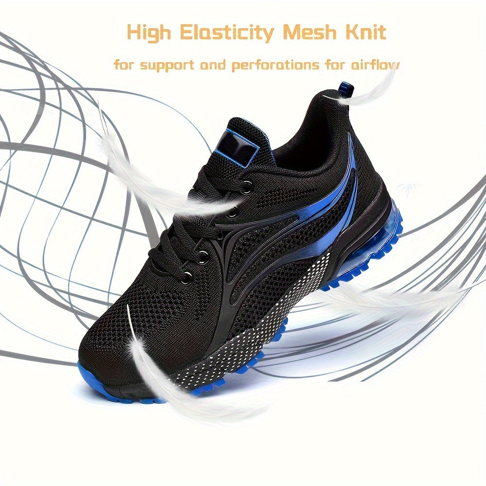 Womens Air Running Shoes Non Slip Womens Tennis Shoes Womens Walking Shoes Mesh Air Cushion Sneakers For Gym Workout Sports
