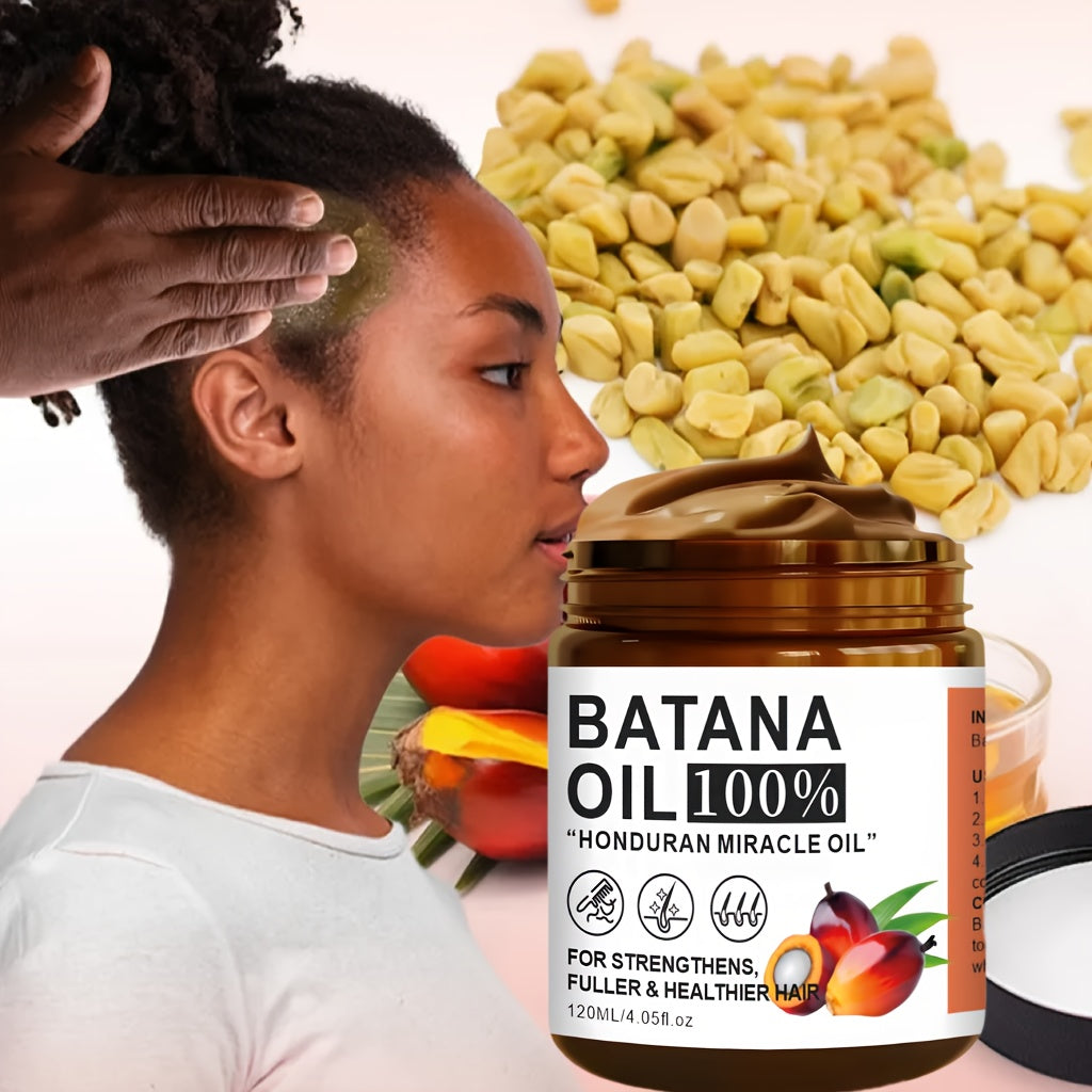120ml Bataana Oil Hair Care, Rich in Vitamins, Moisturizes and Smooths Hair Texture, Repairs Damaged Hair Suitable for All Hair Types, Unisex