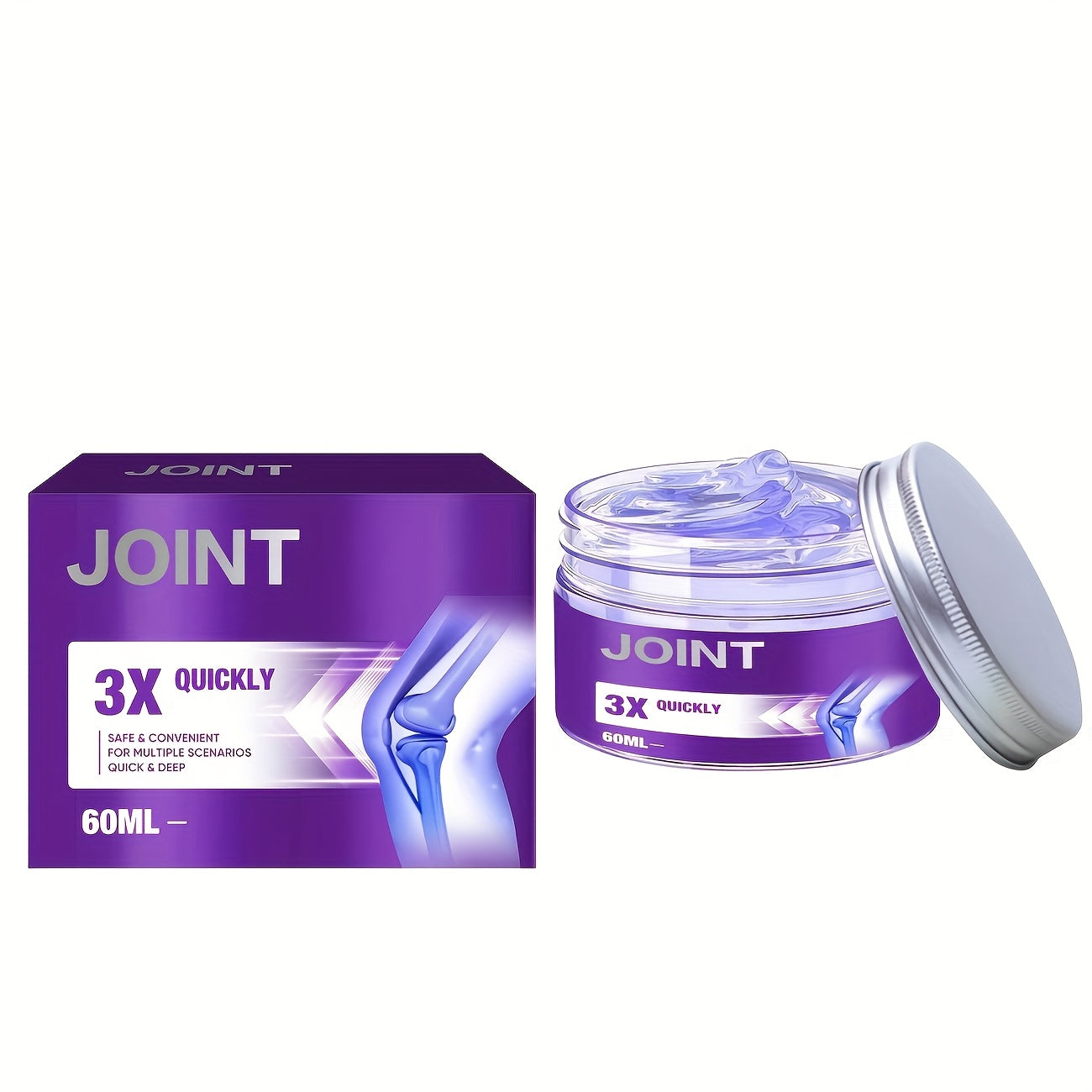 Joint Gel Purple Gel, Turmeric Extract, Soothing Massage Cream, Suitable for Knee, Waist, Neck, Hands And Feet with Full Body Joint Activities