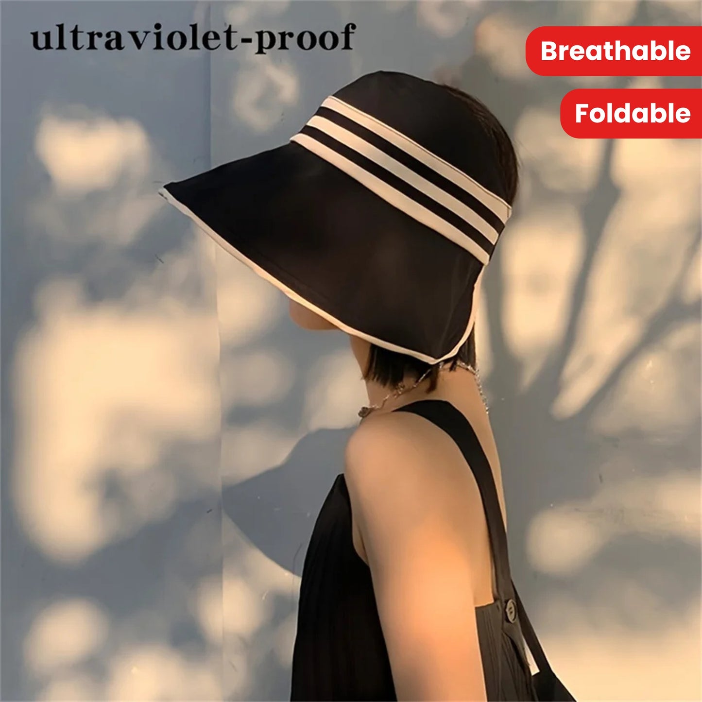 1pc Women's Summer Hat Female Outdoor Beach UV Protection Breathable Empty Top Hats Lady Foldable Hollow Scallop Cap