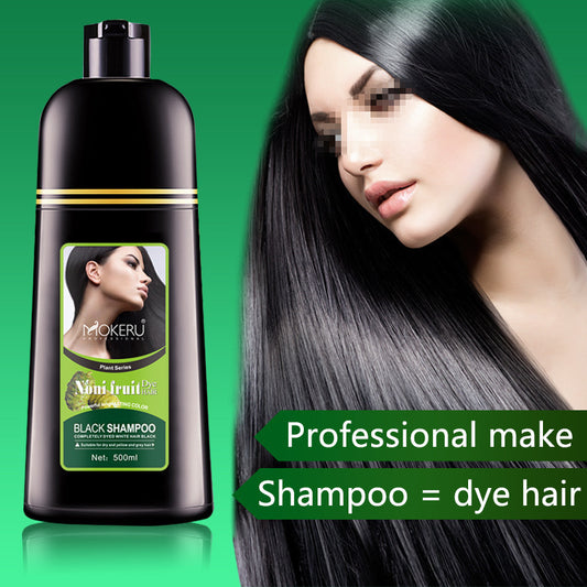 Organic Natural Fast Hair Dye Only 5 Minutes Noni Plant Black Hair Color Dye Shampoo