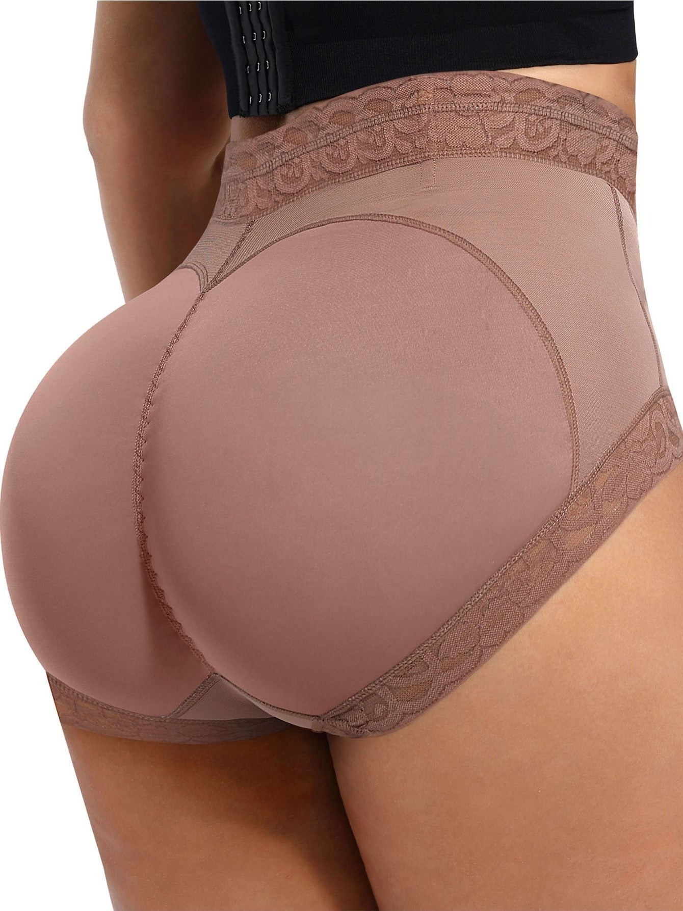 Tummy Control High-Waist Shapewear Panties - Butt Lift, Warmth, Non-See-Through, Nylon/Spandex Blend, Solid Color