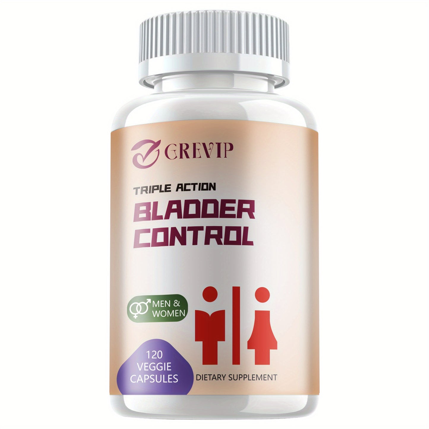 Bladder Control - with Pumpkin Seed, Cranberry, Boswellia, Supports Urinary Tract Health, Bladder Health, Prostate Health - 120pcs