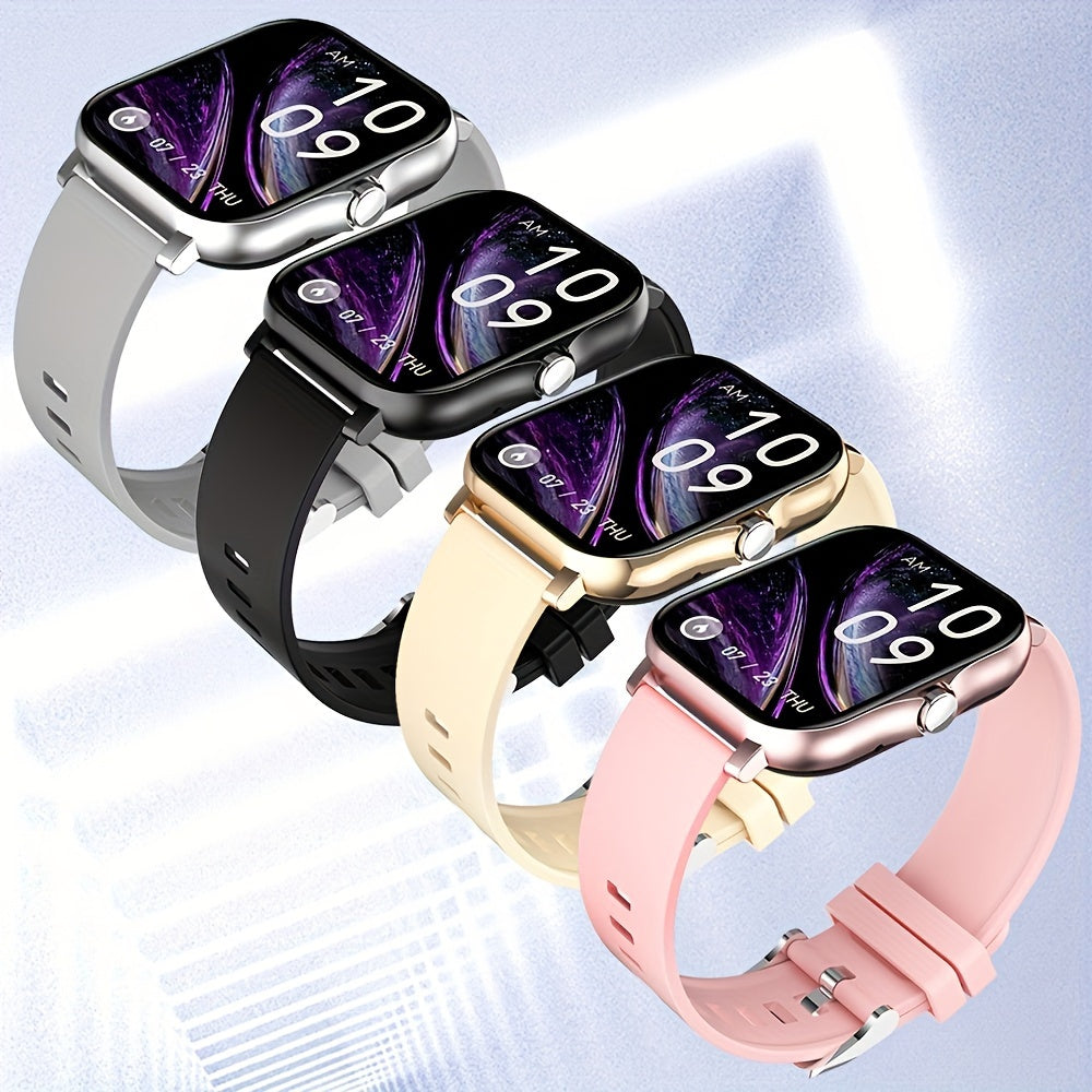 2024 Trendy Smartwatch, Versatile, Full Touch Display With Wireless Calling - Fitness Tracker, Free Steel Band, Compatible With Android And IOS, Perfect Gift For Halloween Christmas!